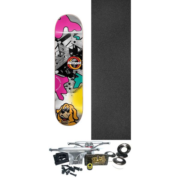 Almost Skateboards Rodney Mullen Silver Lining Skateboard Deck R7 - 8" x 31.7" - Complete Skateboard Bundle